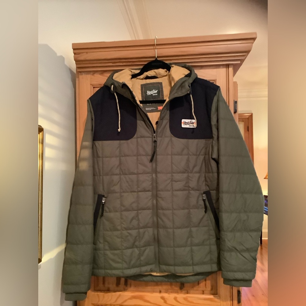 Howler Brothers Green and Black Windbreaker Jacket